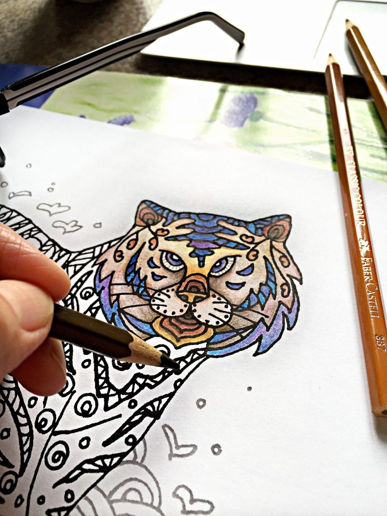 digital: Coloring - Tiger